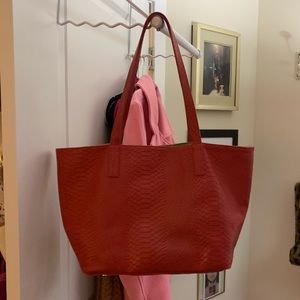 Gigi New York Teddy Tote Red